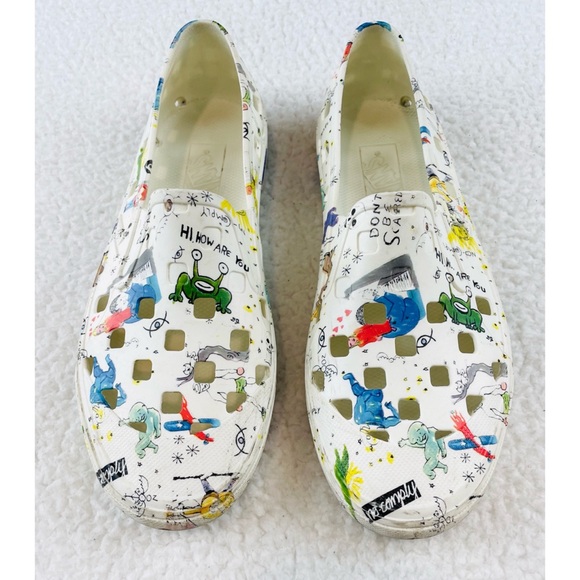 (RARE) VANS • No-Comply x Daniel Johnston Slip-On Trek Slippers - Picture 10 of 15